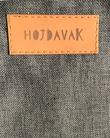 Hängender Schaukelstuhl schwarz meliert HOJDAVAK MAXI mit Kissen